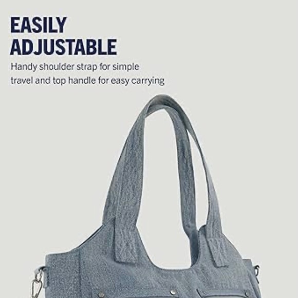 True Religion Denim Horseshoe Stitch Tote - Picture 4 of 7